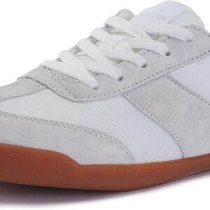 Women's Wide Toe Box Barefoot Shoes Suede Patchwork Zero Drop Rubber Sole